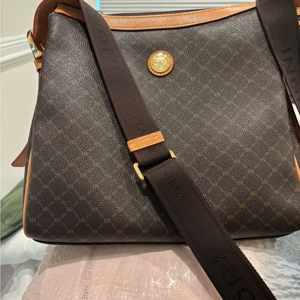 Rioni Brown and Tan Messenger Bag